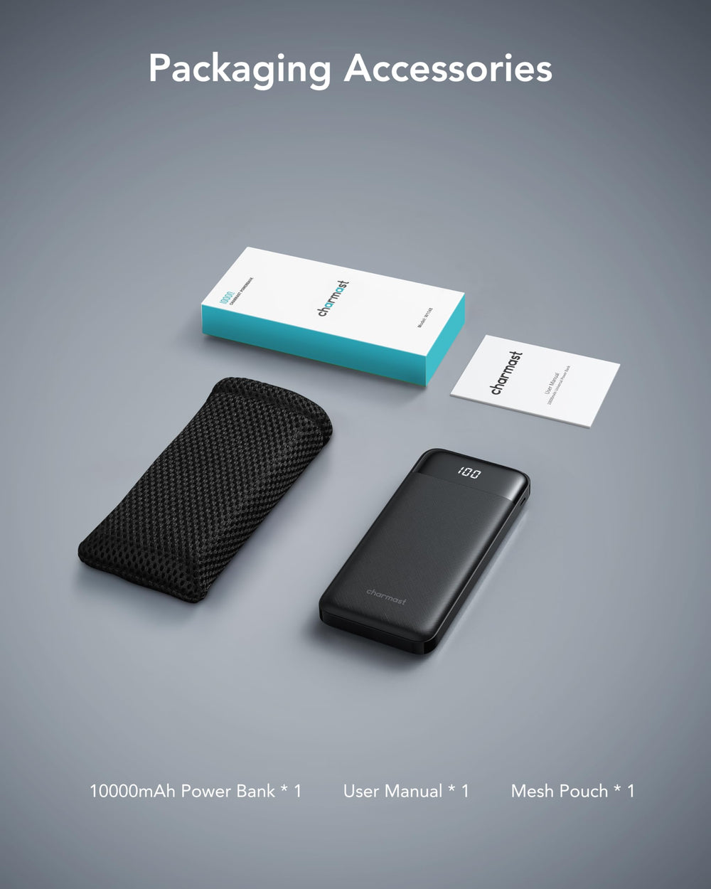 Charmast travel-friendly charger keeps devices powered during commutes.