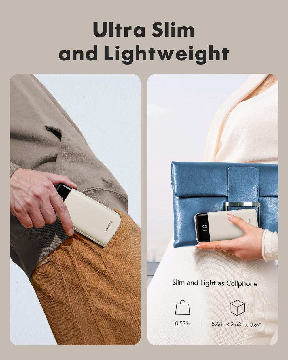 Charmast portable charger offering universal device compatibility