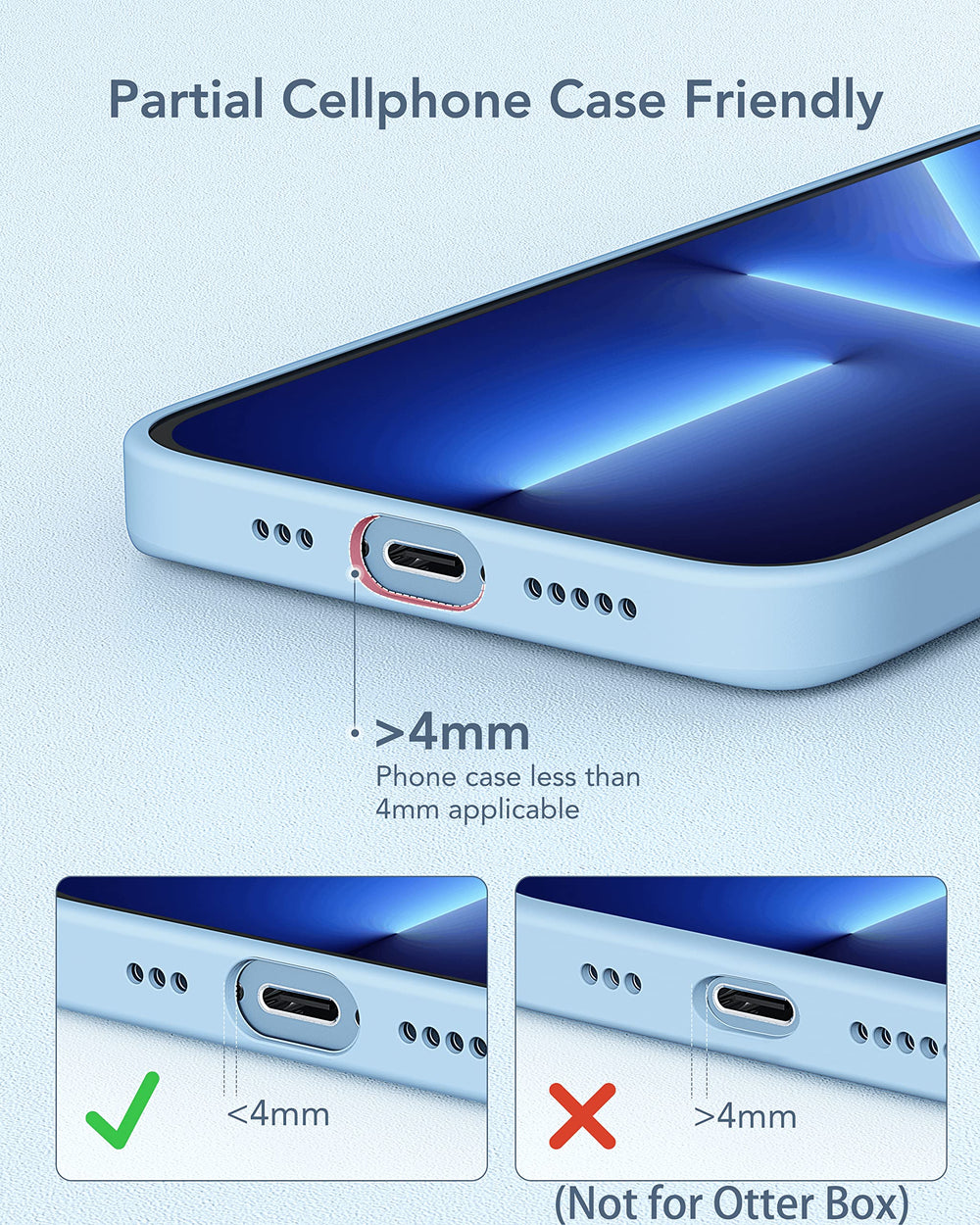 Charmast USB-A to USB-C cable included for easy top-ups