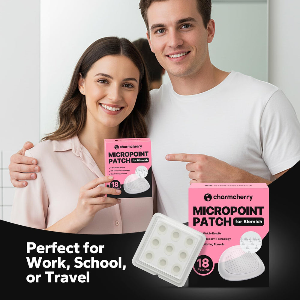 CharmCherry soft adhesive patch comfortable to wear all day or night.