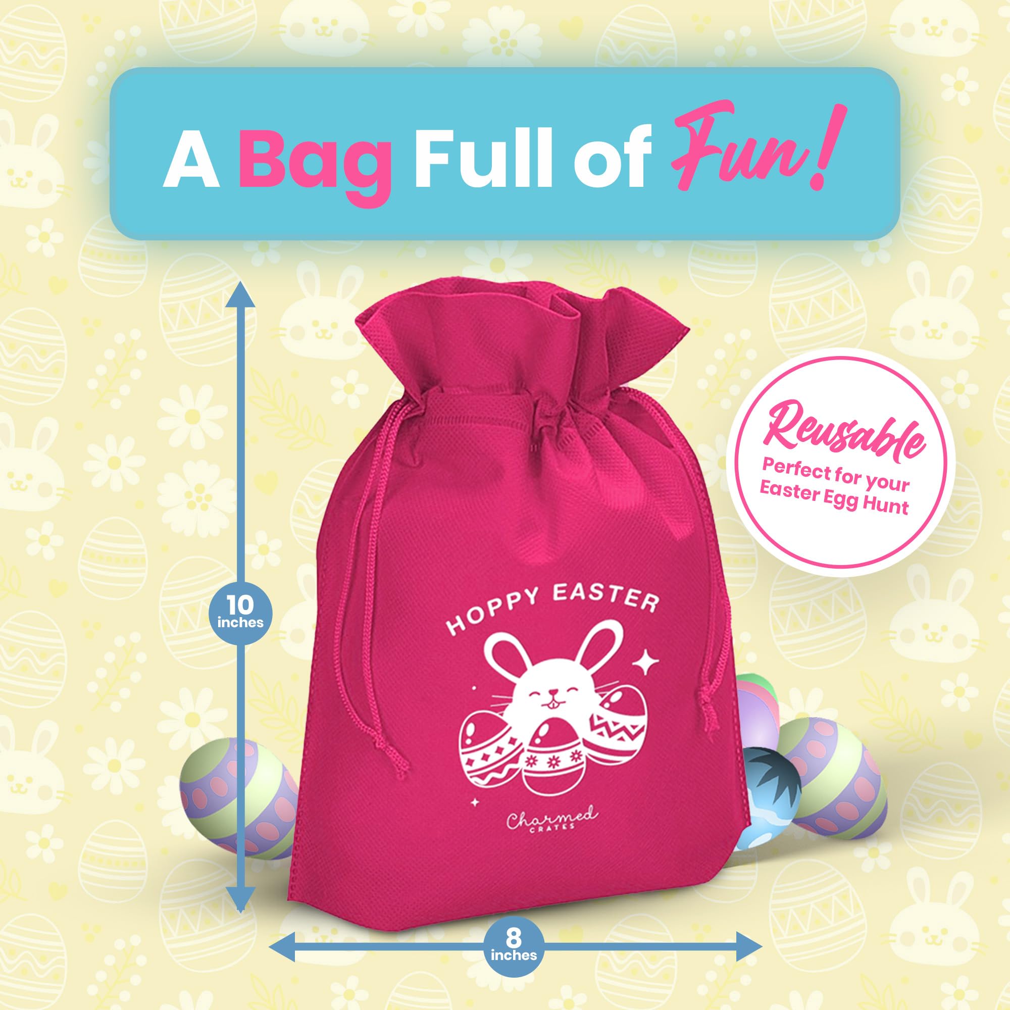 Charmed Crates pre-filled Easter basket with toys for easy gifting.