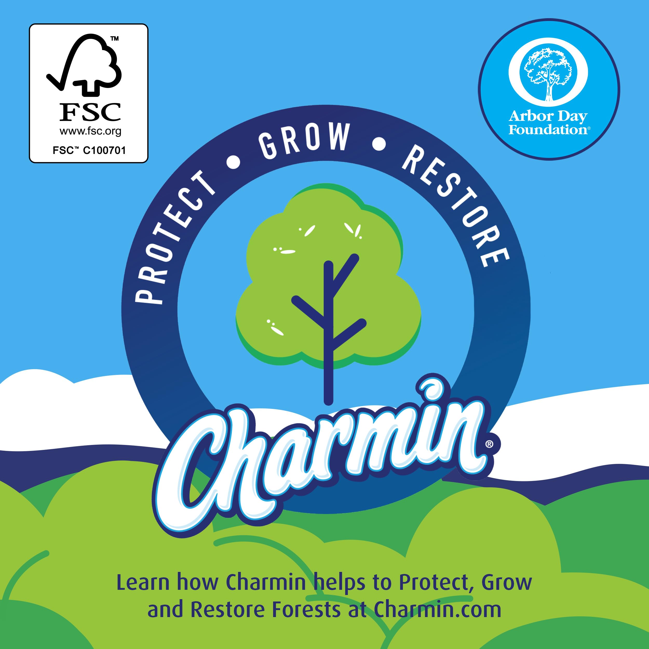 Charmin wipes shown in a bathroom setting for quick freshening.