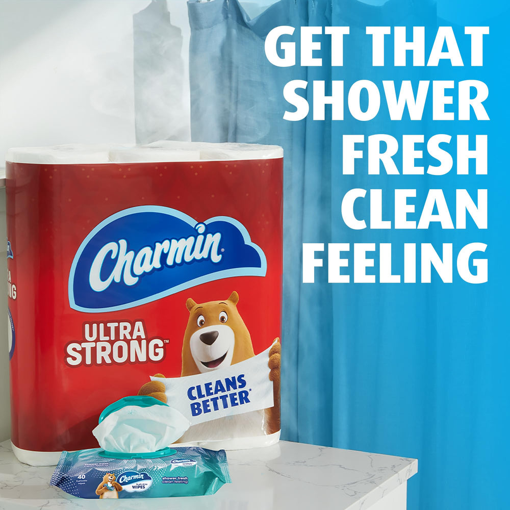 Charmin packaging design is unique and stylish for bathroom or travel.
