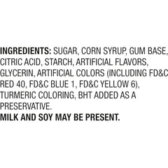 Charms Blow Pop Blue Raspberry highlights fruity shell and chewy center for fun.
