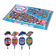 Charms Blow Pop shell with gum center shown, a two-in-one candy experience.