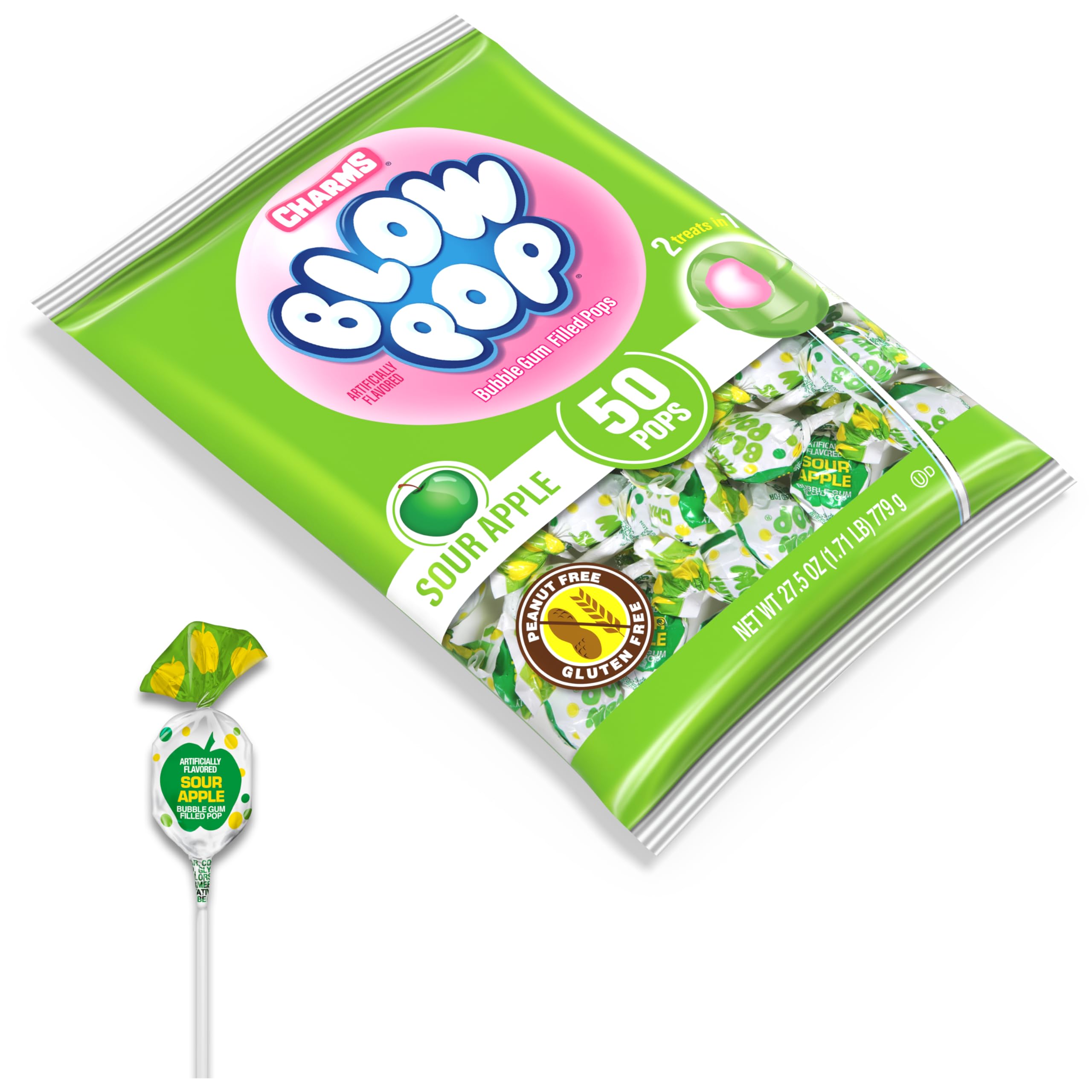 Charms Blow Pops 50-count bulk packaging for sharing at events