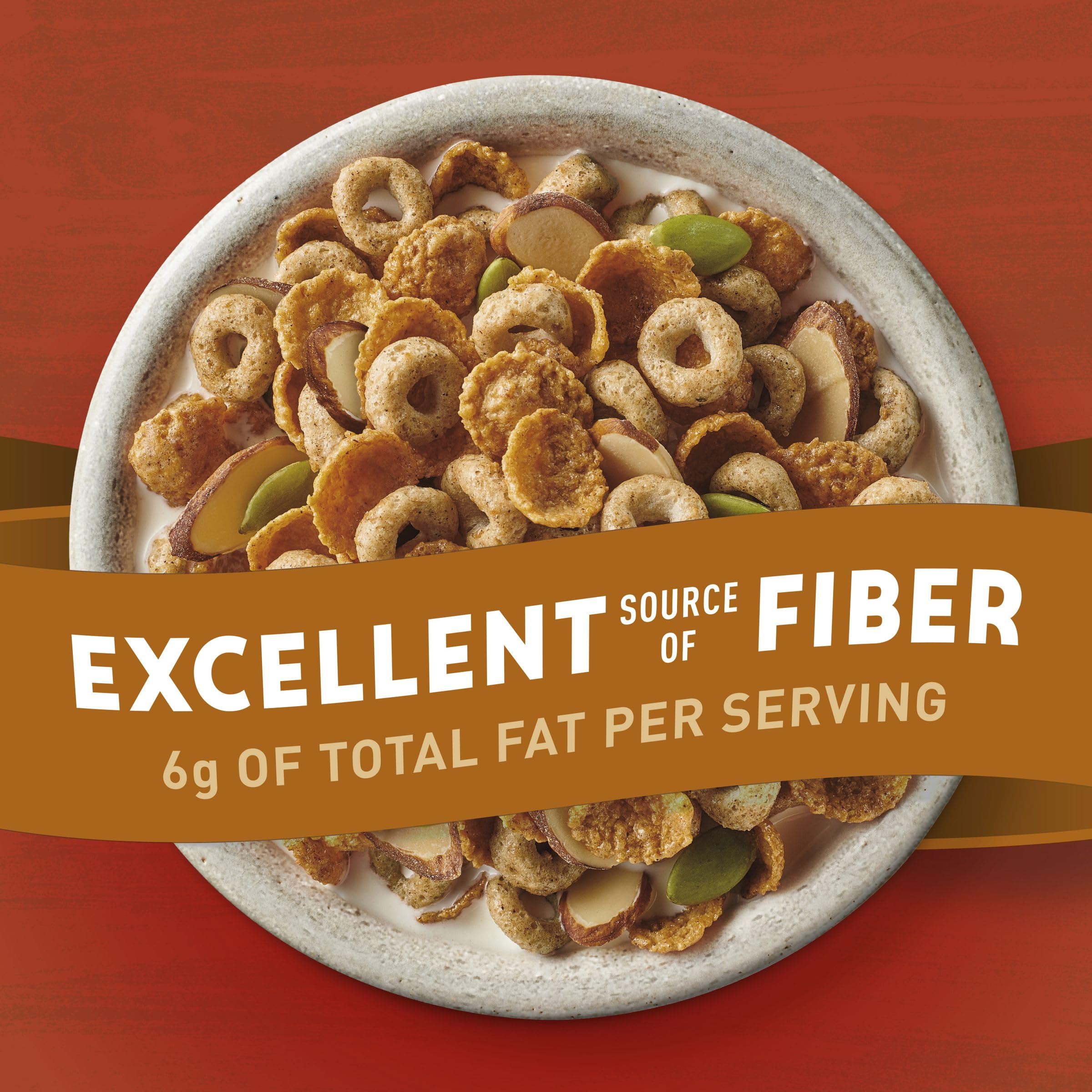 Cheerios Maple Cinnamon crisp flakes deliver a flavorful morning crunch.
