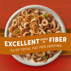 Cheerios Maple Cinnamon crisp flakes deliver a flavorful morning crunch.