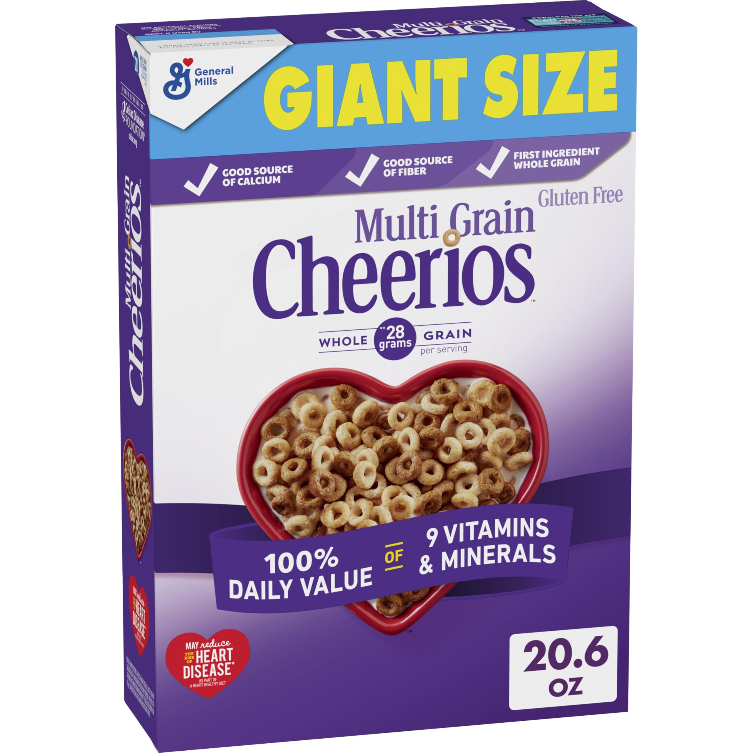 Cheerios Multi Grain bowl with milk for a quick, heart-healthy breakfast.