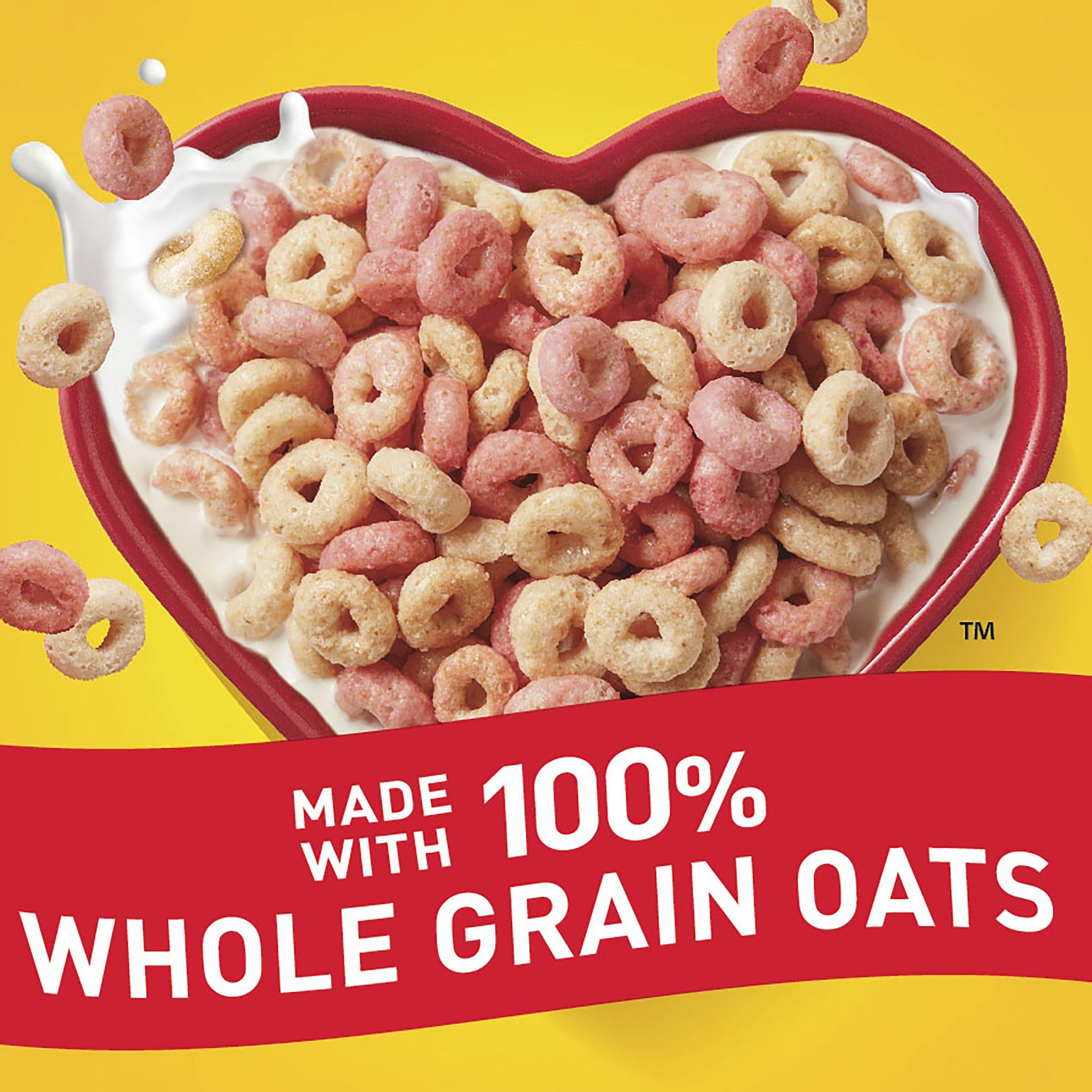 Cheerios nutrition-calcium-vitamins label emphasizes nutrients including calcium and vitamins.
