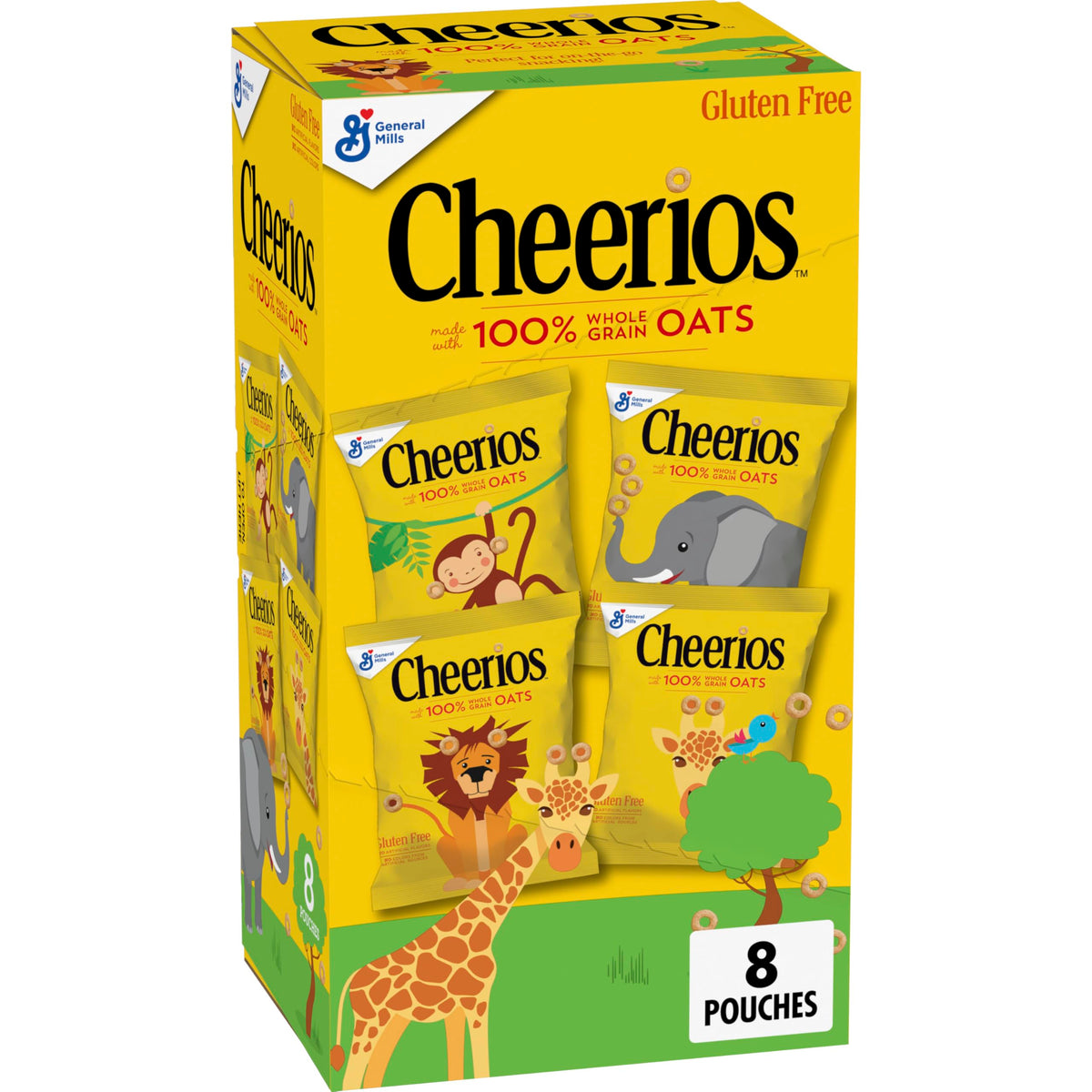 Cheerios pouches on the go offer quick, crunchy breakfast or snack
