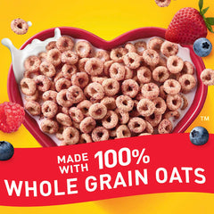 Cheerios Very Berry snack-bars prepared with cereal for kid-friendly on-the-go snacks.