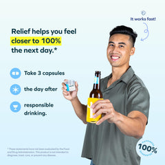 Cheers Relief bottle featuring white willow bark capsules for everyday wellness