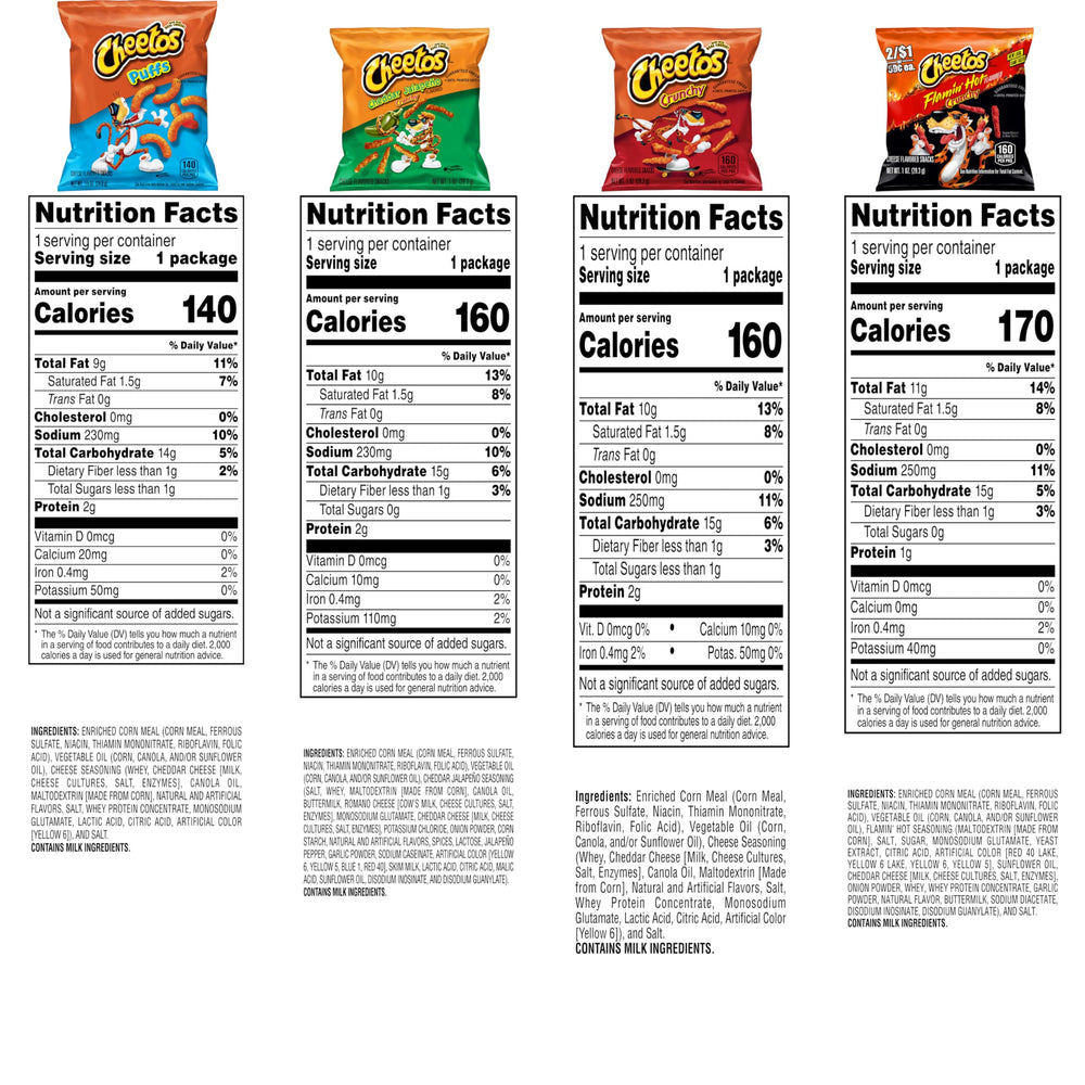 Cheetos Flamin’ Hot bag on counter, bold heat for snack lovers.