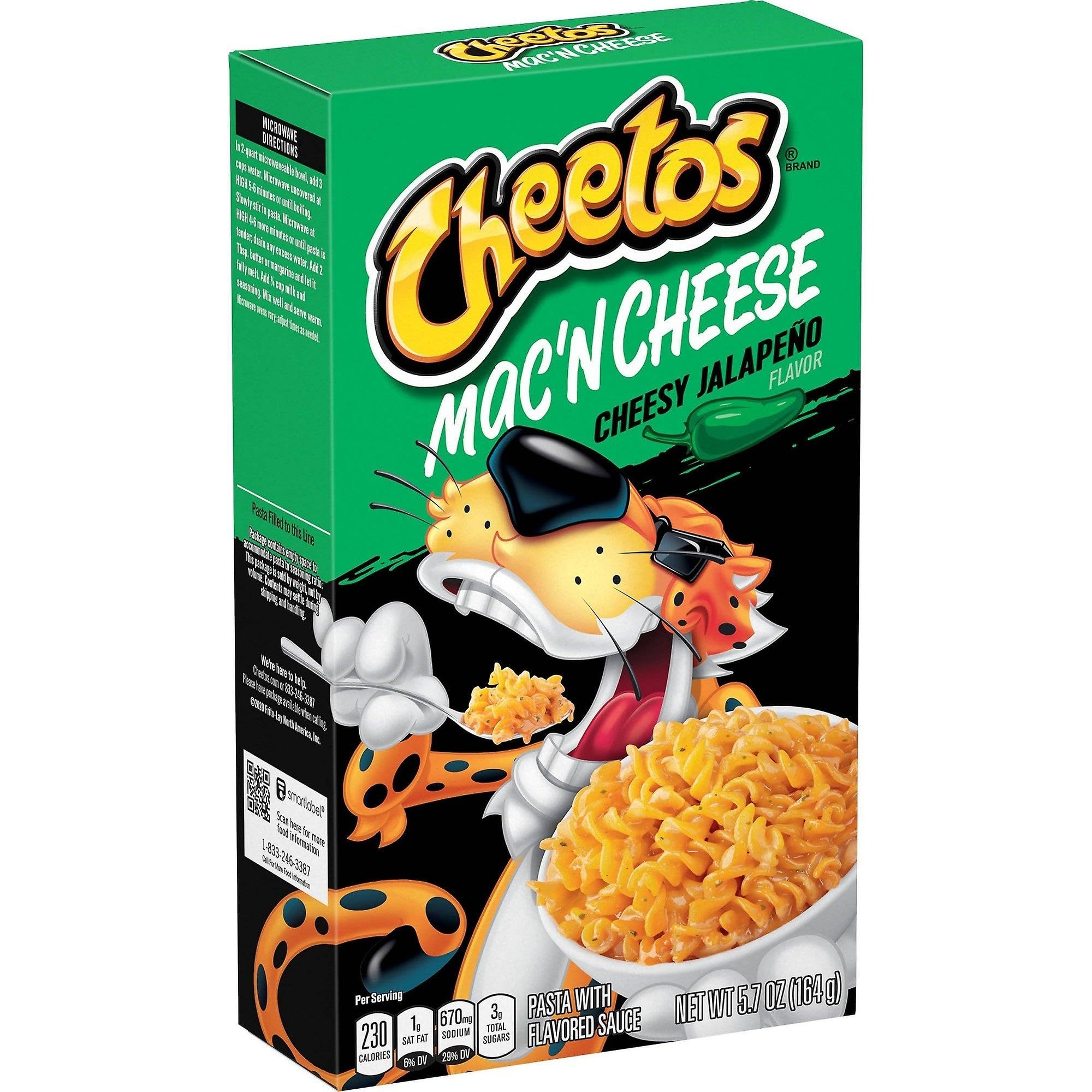 Cheetos Mac and Cheese Cheesy Jalapeno box for creamy, spicy weeknight dinners.