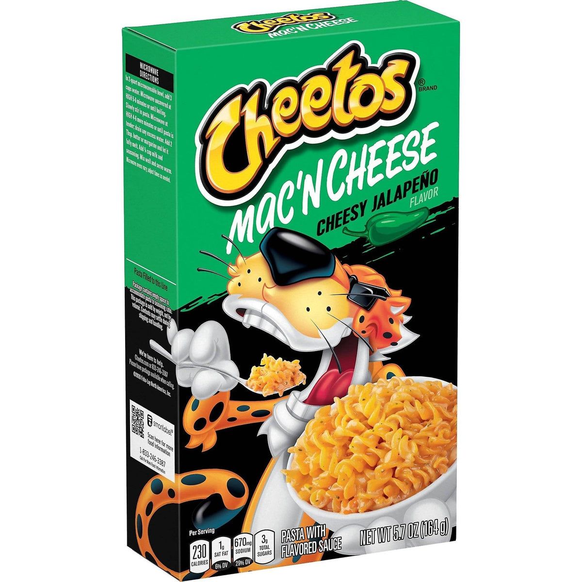 Cheetos Mac and Cheese Cheesy Jalapeno box for creamy, spicy weeknight dinners.