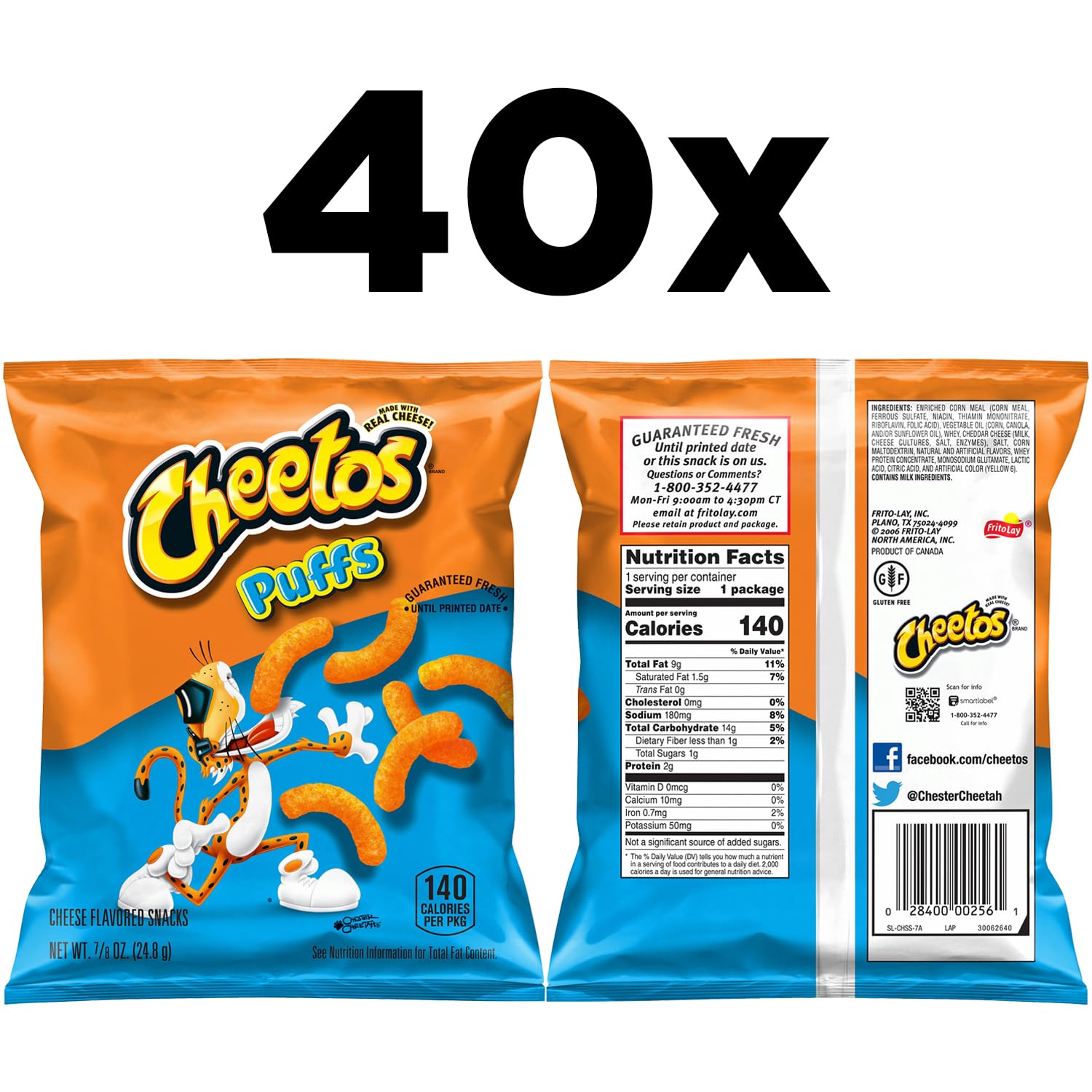 Cheetos packaging and portability for desks, pockets, and travel.