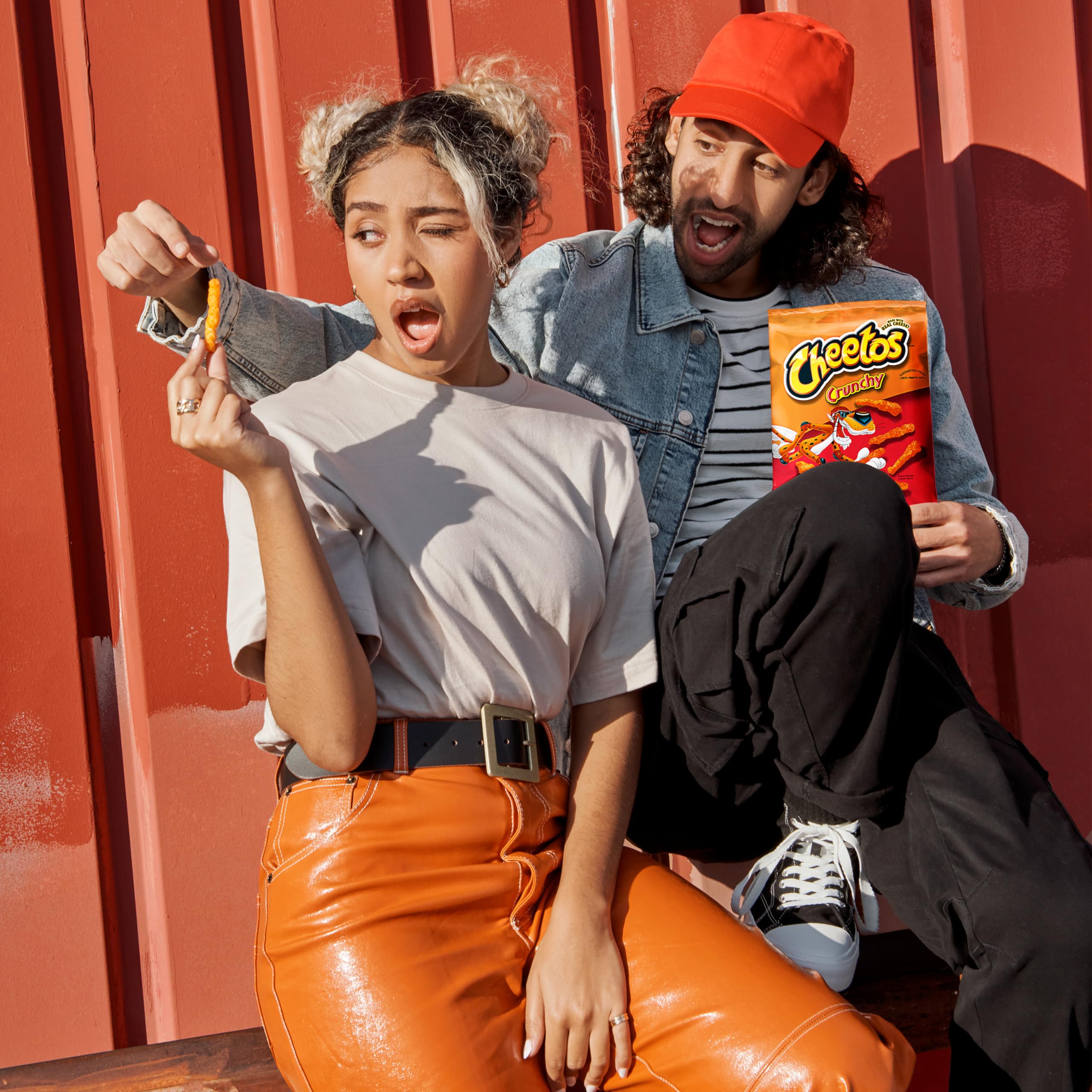 Cheetos Variety Pack display with single-serve bags invites sharing.
