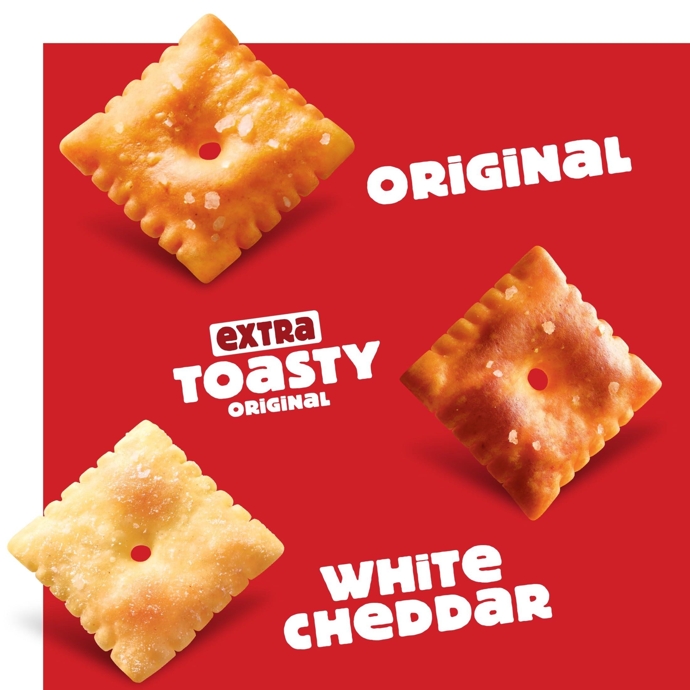 Cheez-It bite-sized crackers on a plate, snack-ready