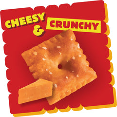 Cheez-It Extra Toasty bag view emphasizes 40 individually wrapped pouches.
