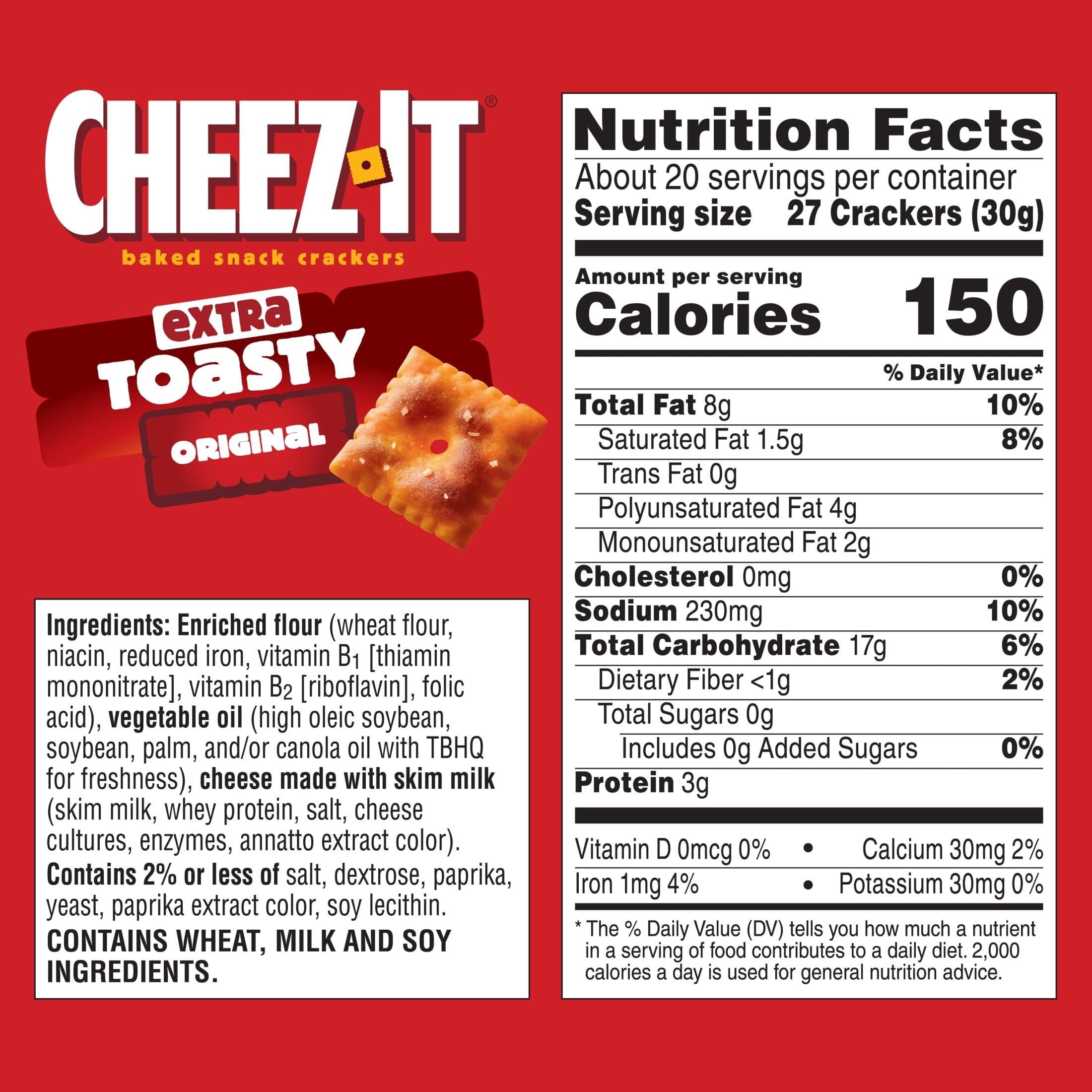 Cheez-It Extra Toasty cracker cheese-dusted surface highlighting bold flavor.