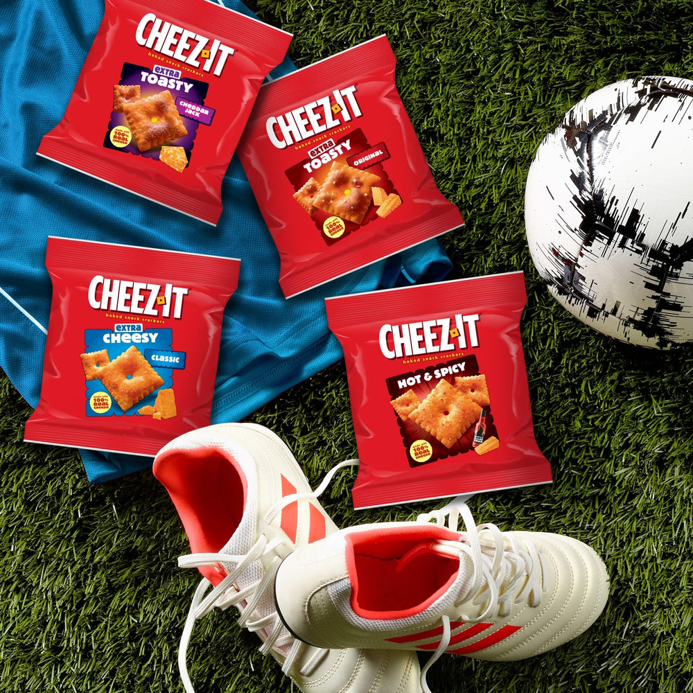 Cheez-It game night snacks with crunchy, satisfying bites.