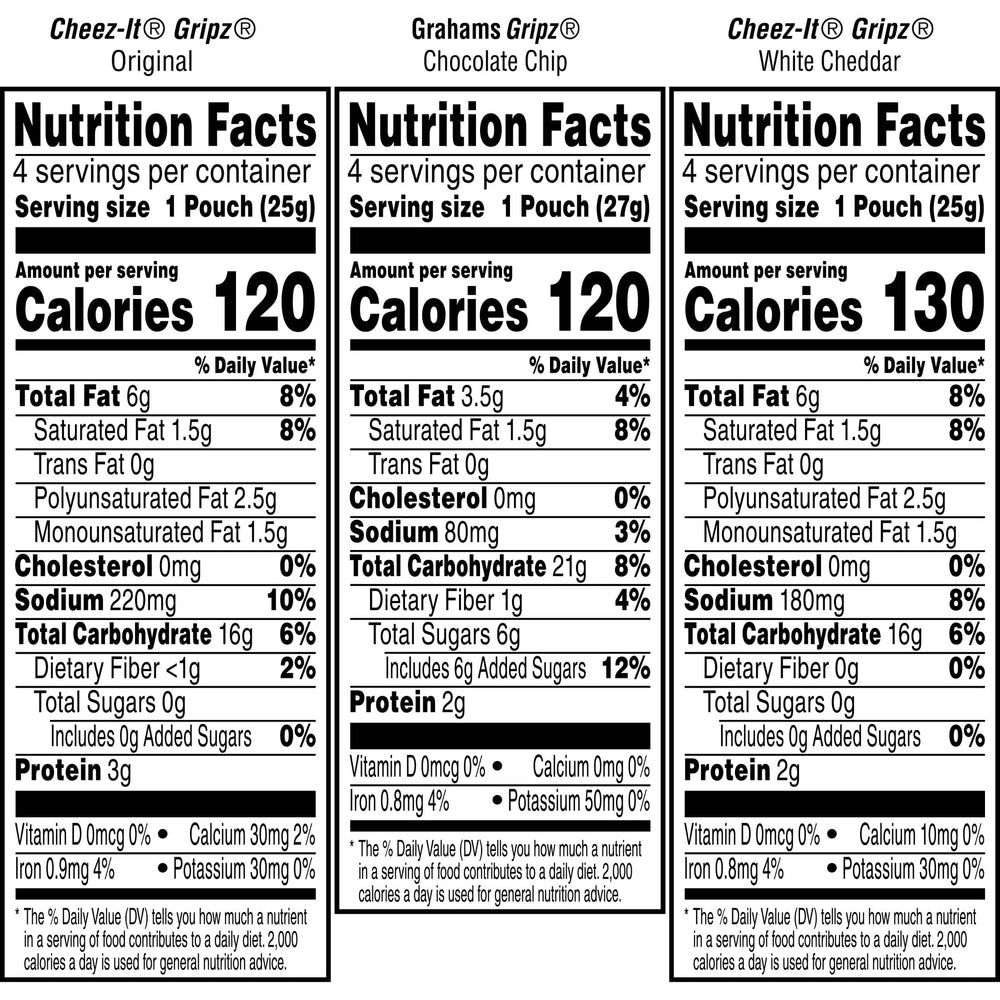 Cheez-It Gripz crunchy cheese bites offer a satisfying texture for snack cravings.