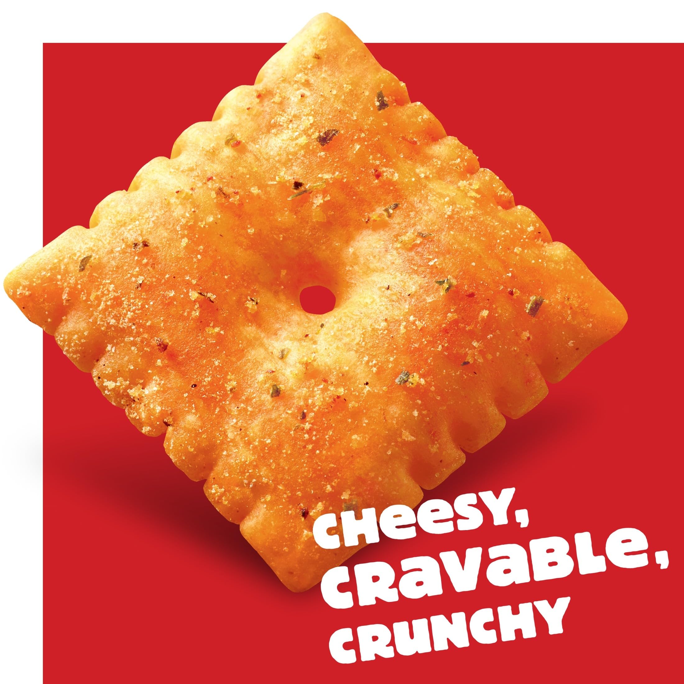 Cheez-It Hot and Spicy crackers in a lunchbox ideal for school snacks.
