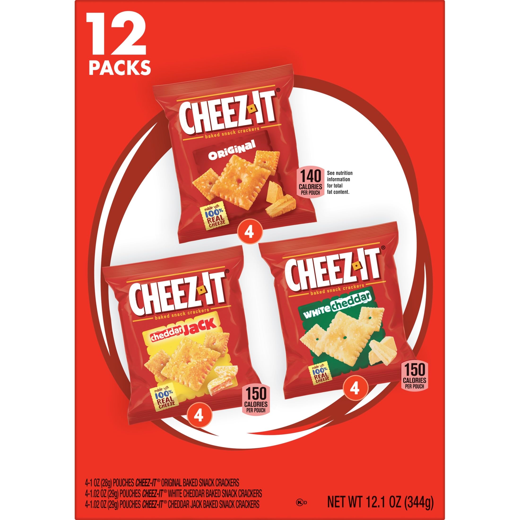 Cheez-It crackers lightly salted for crave-worthy crunch.