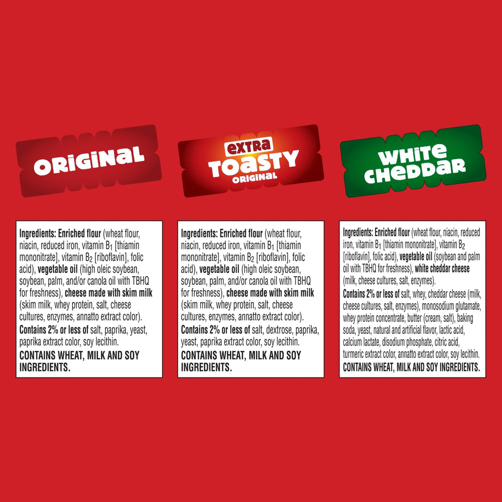 Cheez-It road trip snack boxes beside map