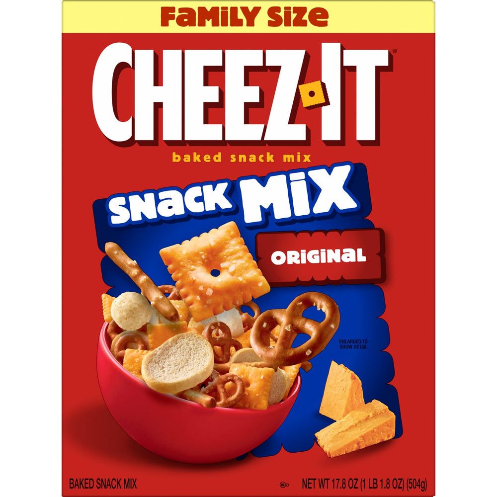 Cheez-It Snack Mix party spread platter with varied textures