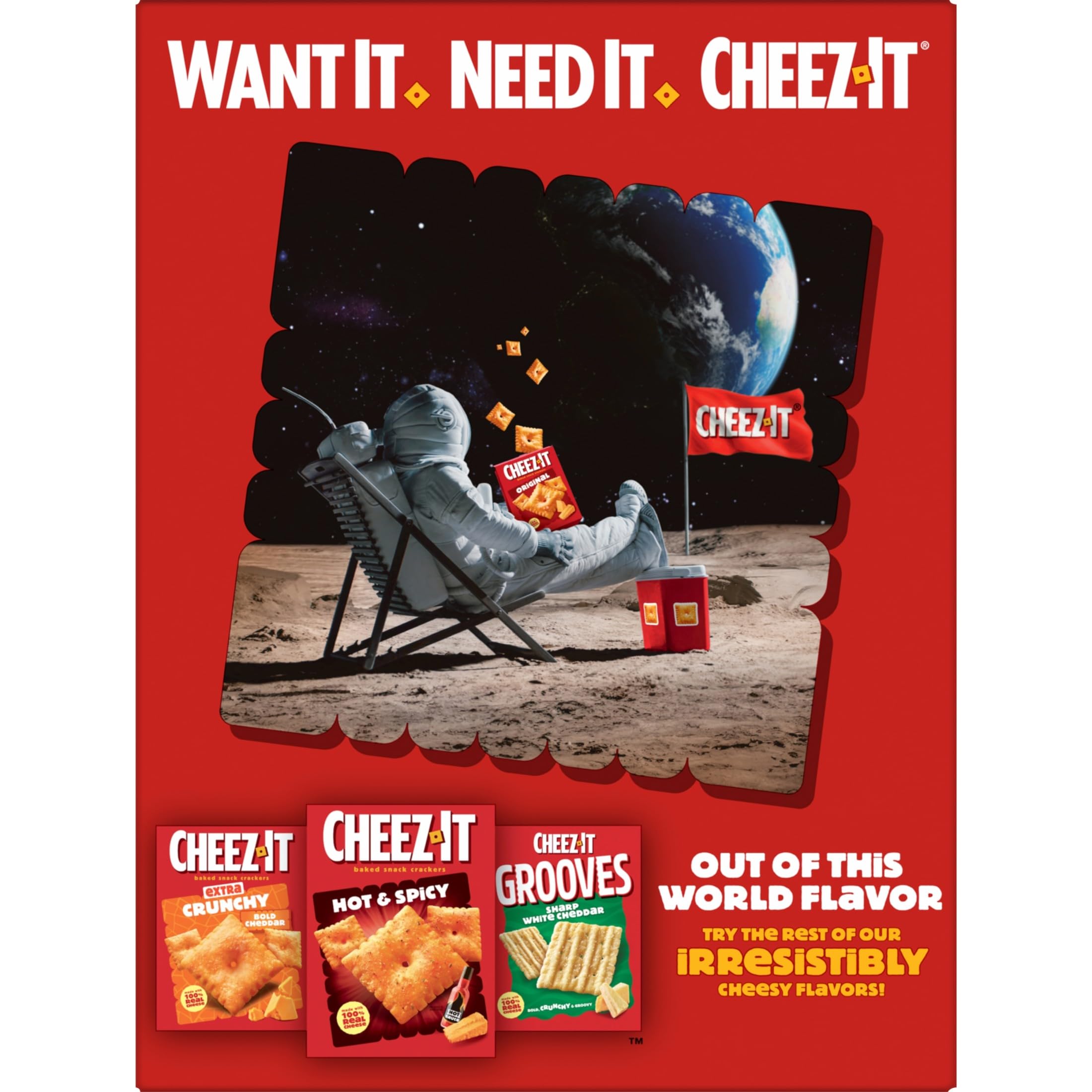 Cheez-It crackers on a party tray, perfect for sharing.