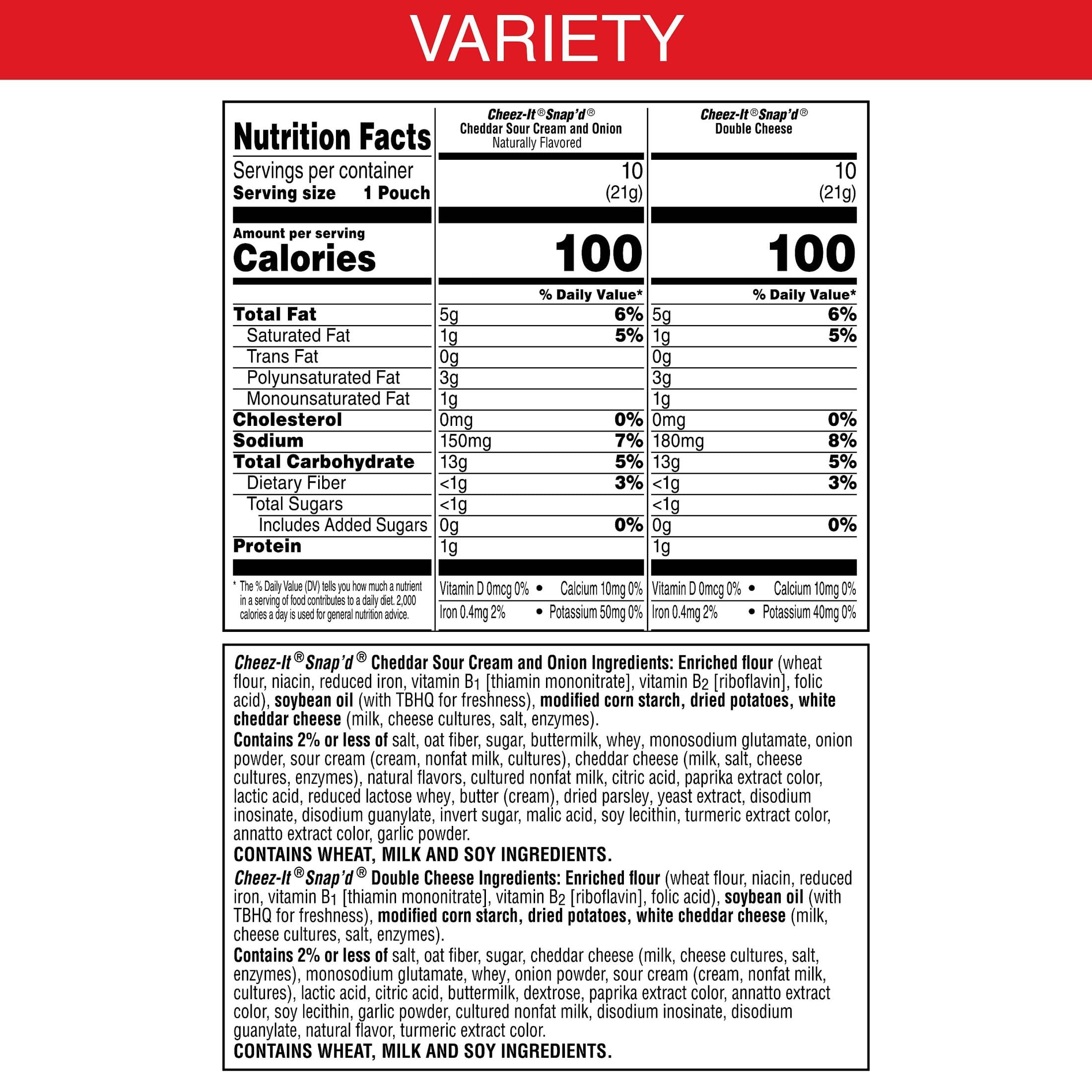 Cheez-It Snap'd Sour Cream & Onion closeup highlighting bold flavor