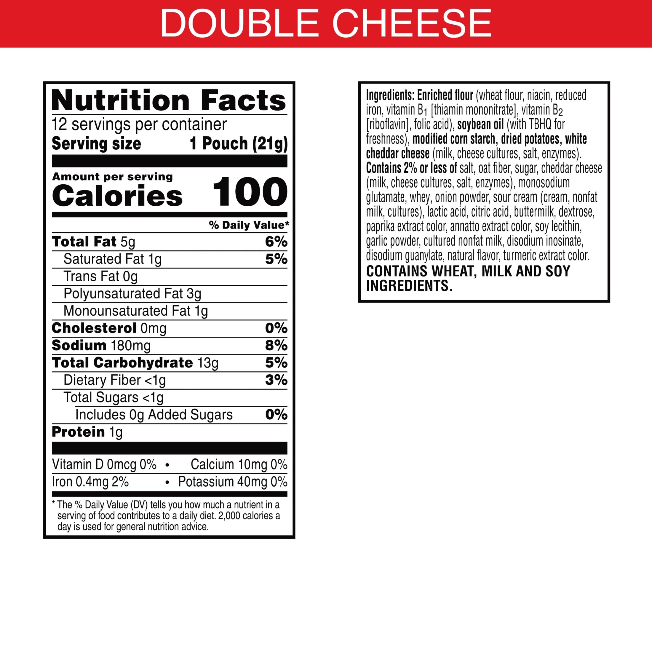 Cheez-It Snap'd Double Cheese 12-pouch display highlights convenient portions.