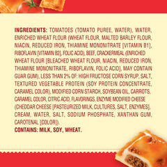 Chef Boyardee Mini Ravioli close-up, enriched pasta for satisfying bites.