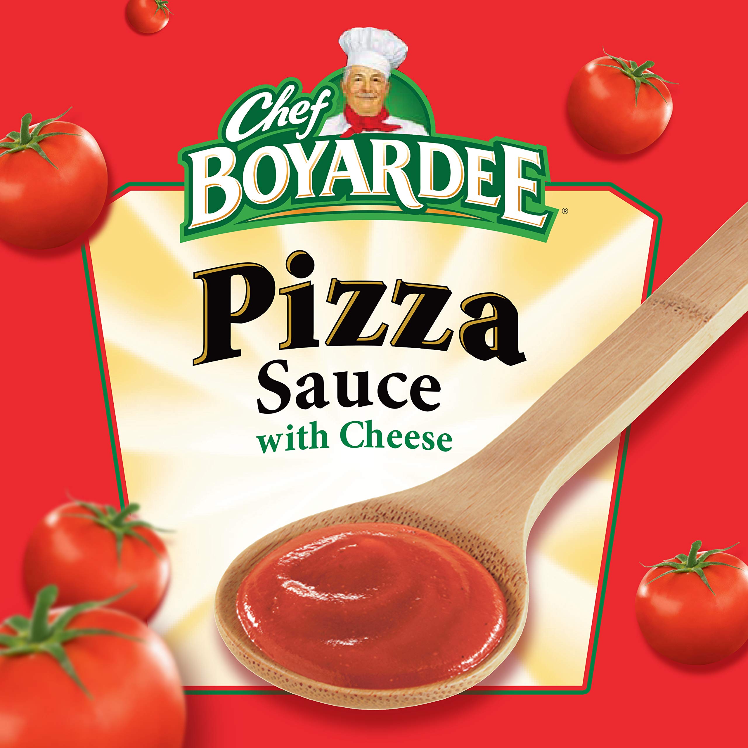 Chef Boyardee Pizza Sauce with Cheese ready-to-bake pizza in minutes on dough