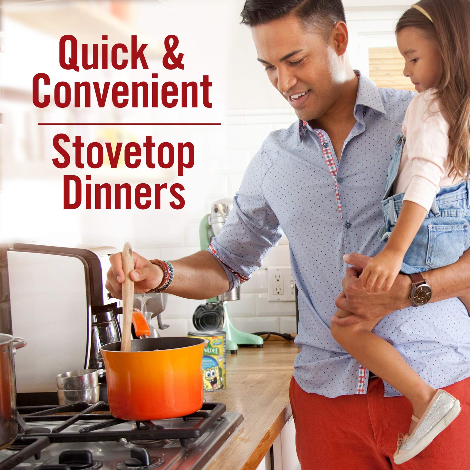 Chef Boyardee can offers two servings with 9g protein per serving