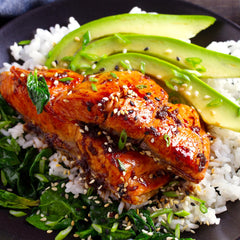 Dry rub on poultry with Salmon Magic adding depth.