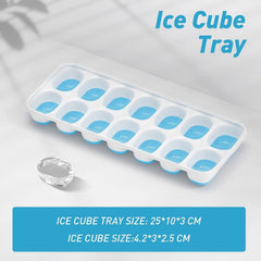 ChefAide plastic-top tray maintains shape for uniform cubes