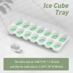 ChefAide stackable ice cube trays—space-saving solution for cocktails, coffee, and cold drinks.