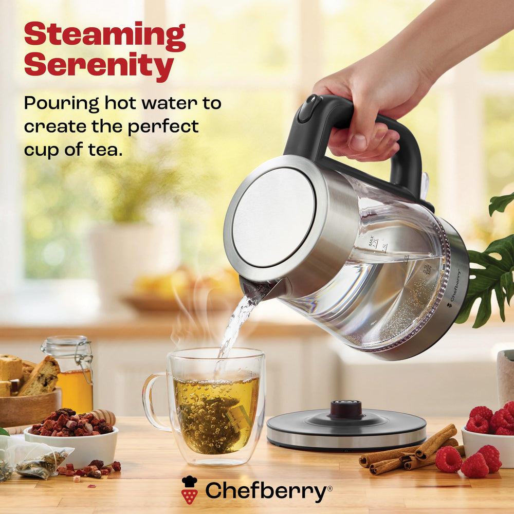 Chefberry cool-touch handle for safe, comfortable pouring