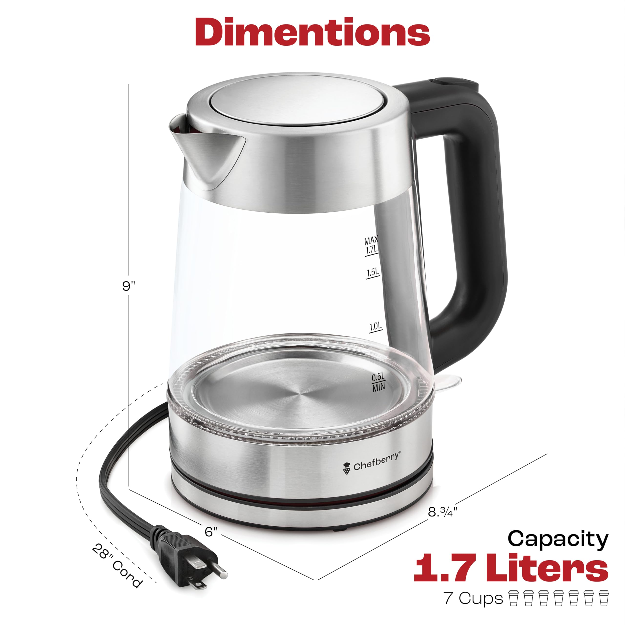 Chefberry kettle in a busy breakroom ready for quick beverages
