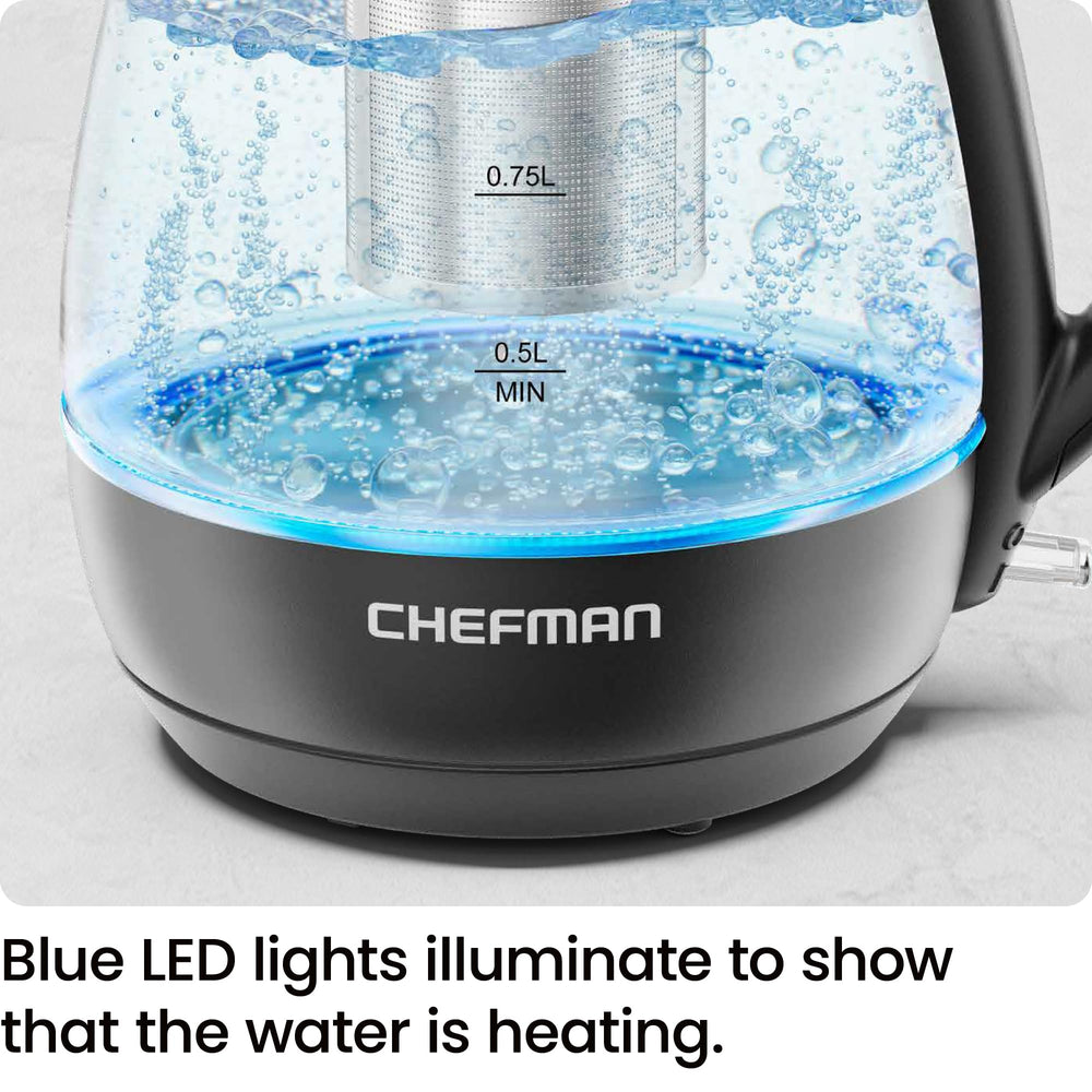 Chefman rapid boil 1500W for hot water in minutes