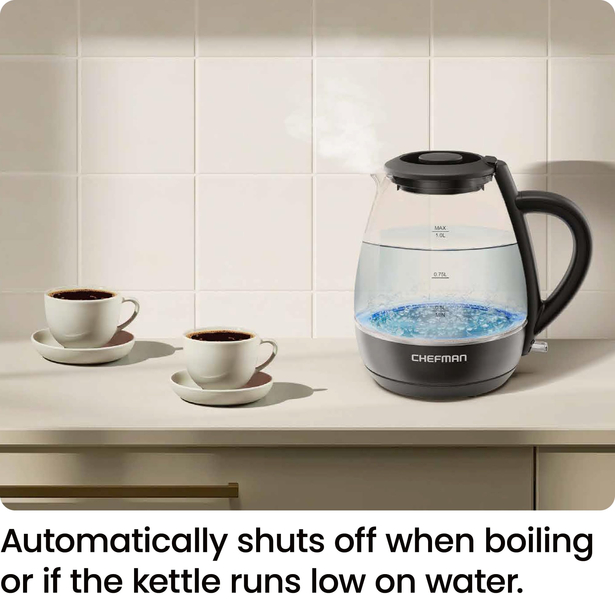 Chefman stainless-steel filter keeps water clean and flavorful