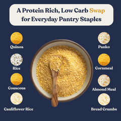 Ingredients panel for Chef's Kiss Lupin Flakes featuring lupin beans.