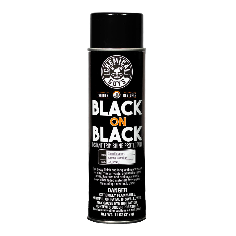 Chemical Guys Black On Black bottle pour for precise, mess-free coating.