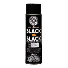 Chemical Guys Black On Black bottle pour for precise, mess-free coating.