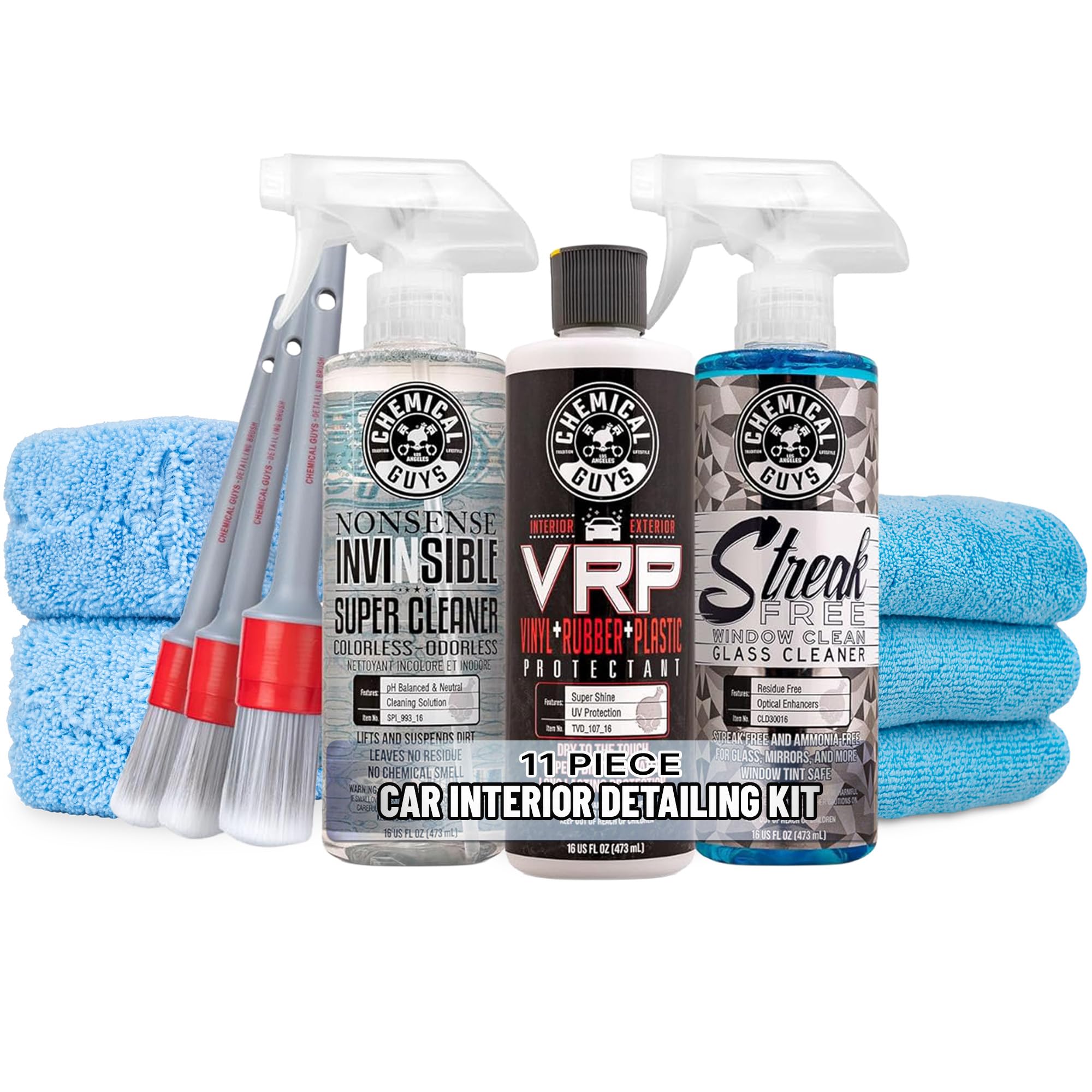 Chemical Guys HOL507 VRP Protectant bottle restores vinyl, rubber, and plastic with a non-greasy finish.