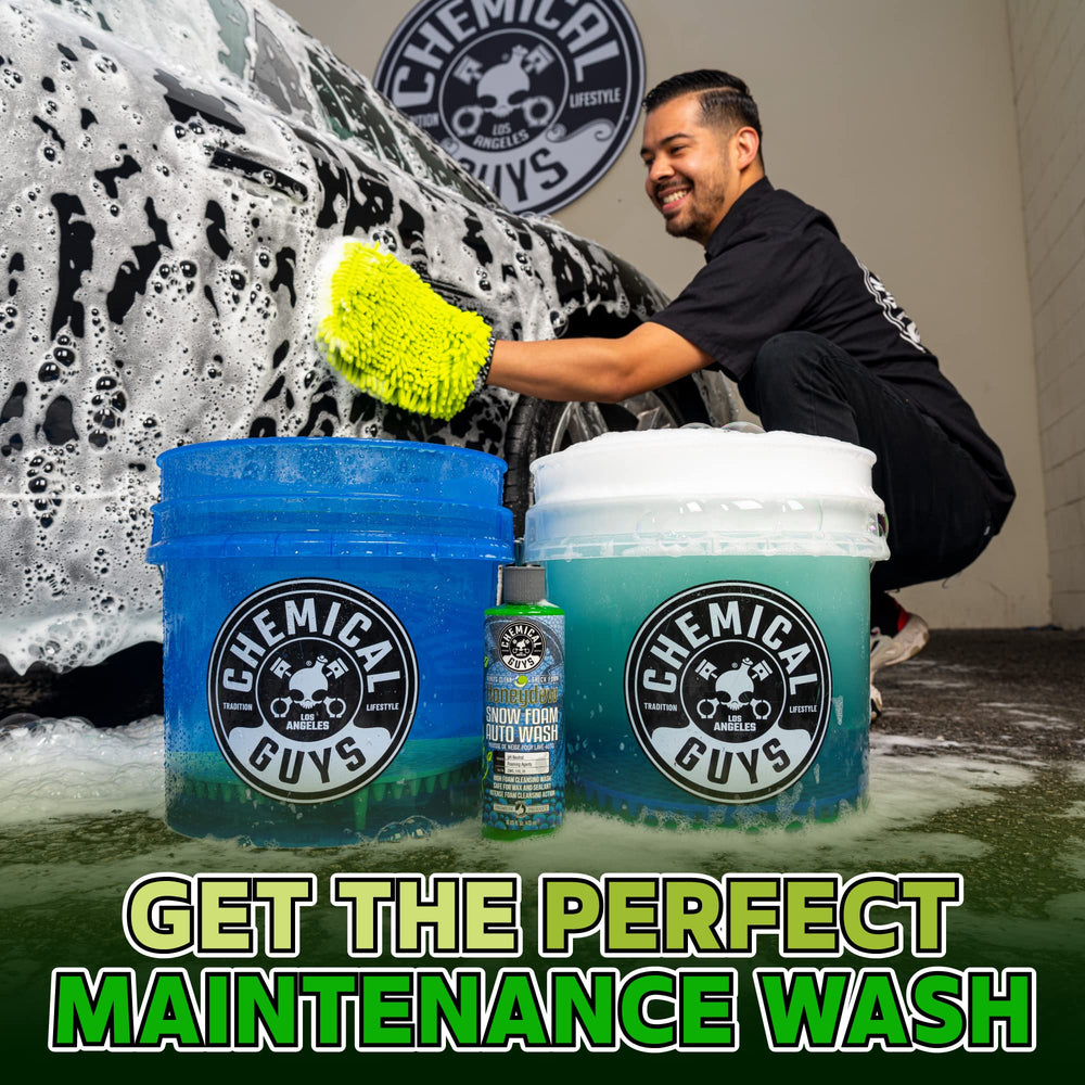 Chemical Guys Honeydew Snow Foam 64oz bottle showcases a generous supply for many washes.
