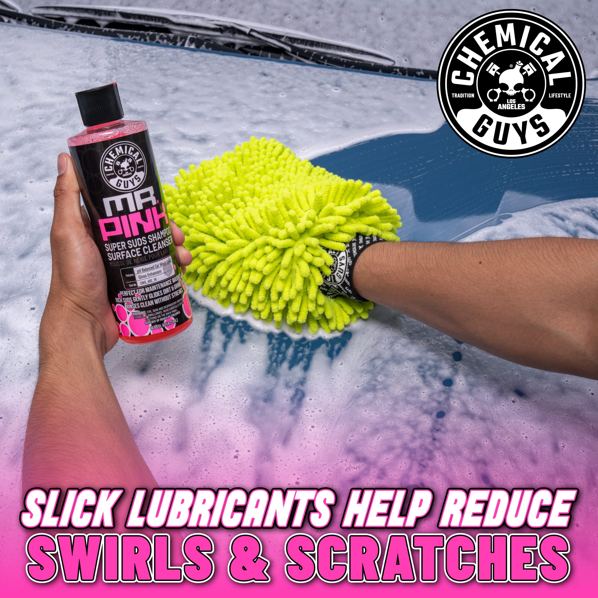 Exterior finish safe soap used on trim and plastics during a wash.